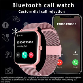 New Call Smart Watch Women Custom Dial For Xiaomi Smartwatch Waterproof 2023 Bluetooth Music Watch Men Full Touch Bracelet Clock