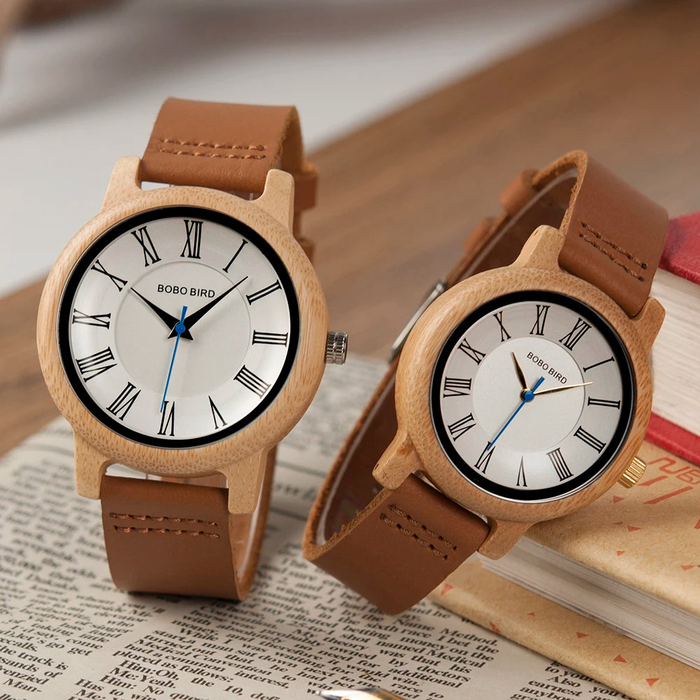 BOBO BIRD All Wood Watch for Men Simple Causa Japan MIYOTA Quartz Watches Engraved Custom Gift for Holiday Anniversary Christmas