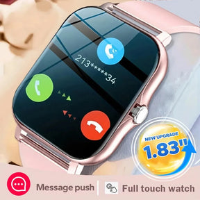 New SmartWatch 1.83" Big Color Screen Full Touch Custom Dial Smart Watch Bluetooth Call with App Support Smart Watch Women Men