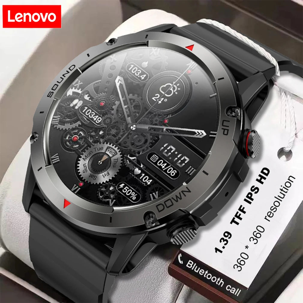 Lenovo 2023 New SmartWatch Men Bluetooth Call Sport Fitness Tracker Bracelet 24h Heart Rate monitor IP68Waterproof Custom Watch